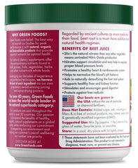 Green Foods Beet Essence OG2 bottle pour, easy to mix into drinks and desserts