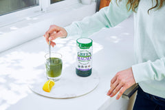 Green Foods Green Magma packaging highlights organic barley grass ingredients