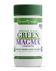 Green Foods Original Green Magma tablets in bottle for daily wellness