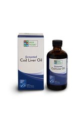 Green Pasture Fermented Cod Liver Liquid bottle for easy daily omega intake.
