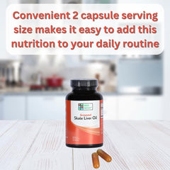 Green Pasture skate liver oil capsules close-up with omega support.