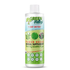 Green Valley Cleanser bottle front shows natural detox support for digestion.