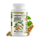 GreeNatr bottle front with ginkgo biloba and red ginseng for cognitive support