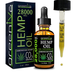 GreenIVe aceite cáñamo, botella con gotero para dosis precisa