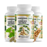 GreeNatr ginko-biloba-panax-ginseng bottle for daily focus support.