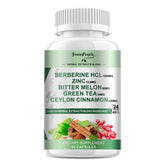 GREENPEOPLE Berberine bottle front showing 1500 mg blend for digestion support.