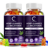 GreenPeople hemp gummies sleep bottle shown for natural relaxation.
