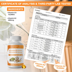 GREENPEOPLE K2 D3 MK7 ingredient emphasis for calcium transport.