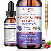 GreenPeople Kidney Cleanse bottle pours for convenient daily drops.