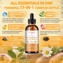 GREENPEOPLE label on bottle highlights 17-in-1 formula and pineapple taste