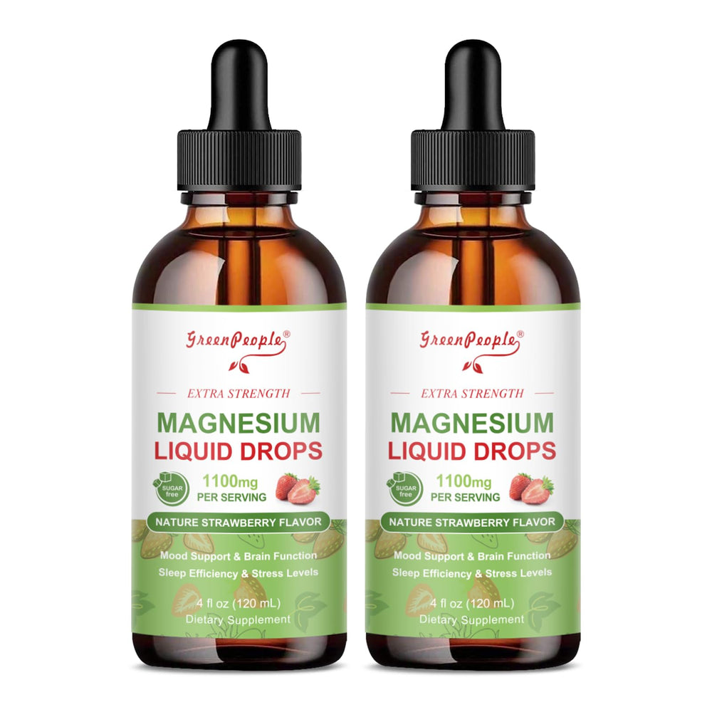 GREENPEOPLE magnesium glycinate liquid bottle for easy daily drops