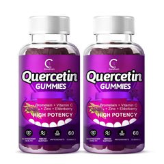 GreenPeople Quercetin Gummies bottle hero for immune support on the go.