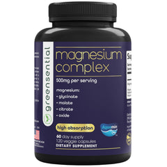 Greensential Magnesium Complex bottle ready for daily rest and muscle support