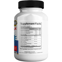 GREENVIFY HerpesFend Max bottle back with ingredients and usage guidance