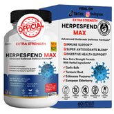 GREENVIFY HerpesFend Max bottle front showing premium immune support formula