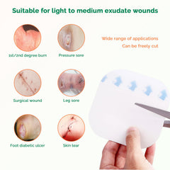 Greetmed dressing is easy to cut and apply for varying wound sizes