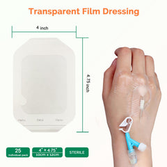 Greetmed waterproof bandage applying on skin enables shower and swim protection.