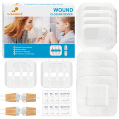 Greetmed Zipstitch kit overview showing a complete wound care set.