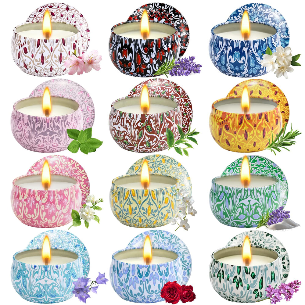 Grestar 12-pack scented candles gift set ready for gifting and home decor