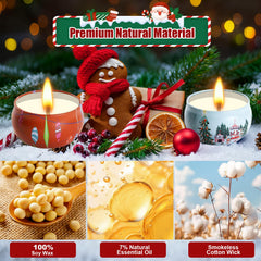 Grestar cinnamon apple scent in rustic tin for cozy evenings