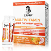 GRGTP liquid multivitamin bottle pouring for on-the-go daily use