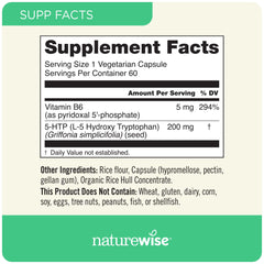 Griffonia seeds source for NatureWise 5-HTP, plant-based origin.