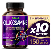 GriMed Glucosamine 12,000mg bottle highlights joint support and value for daily use.