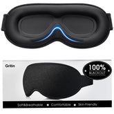 Gritin blackout eye mask with nose bridge blocks light for restful sleep