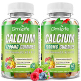 GrnLife calcium citrate 1200mg bottle front showing two-pack packaging for daily use
