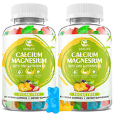 GrnLife calcium magnesium zinc supplement bottle for bone support and wellness.