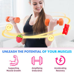 Two-pack GrnLife HMB & L-Leucine gummies on display for value and routine