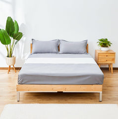 GroundingWell grounding sheet with silver weave close-up highlighting conductivity for restful nights