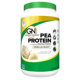 Growing Naturals Vanilla Blast pea protein bottle showcases plant-based protein for everyday meals