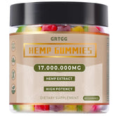 GRTGG hemp gummies with assorted fruit flavors for a tasty daily supplement.