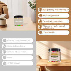 GRTGG hemp gummies restful nights aid calm, gentle sleep.