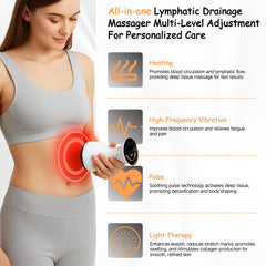GTQKING Lymphatic Drainage Massager side view, ergonomic grip for targeted sessions.