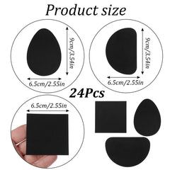Gtziqa D-shaped non-slip pad in black delivers solid ground contact and grip.