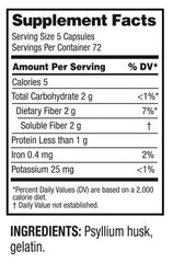 Guardian Psyllium Capsules daily-use pack emphasizes bulk value.