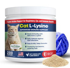 Guardian's Choice lysine cat powder jar for daily immune support.