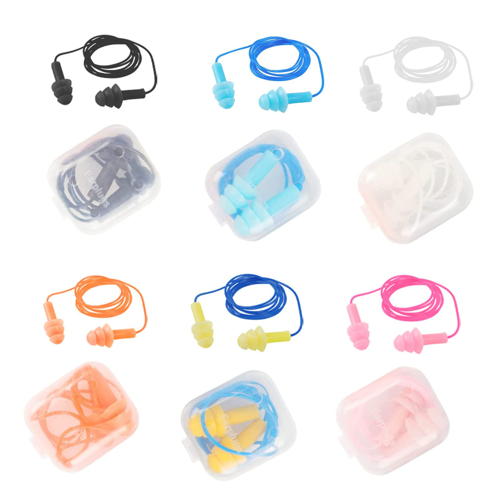 GUIGUZHJ ear plugs six-color pack for versatile daily use