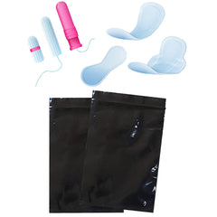 GUINIFAO sealable zipper disposal bags keep contents secure and leak-free.