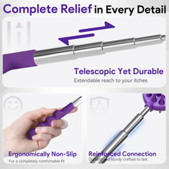 Gumry back scratcher dual-sided ABS spike for customizable scratching