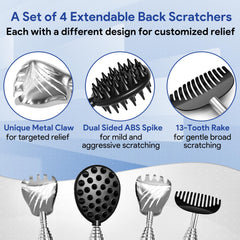 Gumry dual-sided ABS spike head offers adjustable scratching intensity.