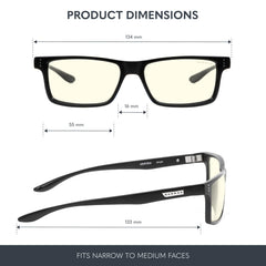 Gunnar Vertex side profile glasses lightweight frame for all-day comfort
