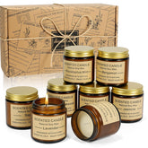 GUYHNE Vanilla jar candle for warm ambience and cozy evenings