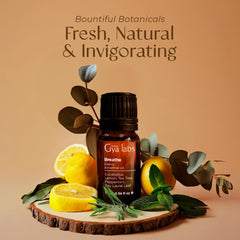 Close-up pour of Gya Labs Breathe oil blend for humidifier use.