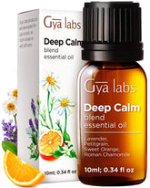 Gya Labs Deep Calm: frasco de aceite esencial para aromaterapia y relajación.