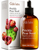 Gya Labs Prickly Pear Seed Oil bottle pour for easy application and hydration