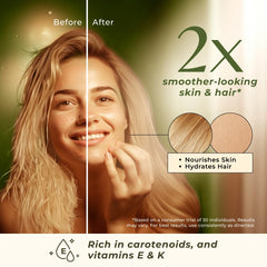 Oil on skin demonstrates soothing moisture and a lightweight texture.