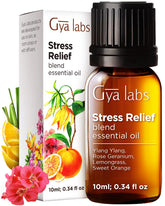 Gya Labs Stress Relief diffuser-blend for calming diffusion and peaceful home spaces.